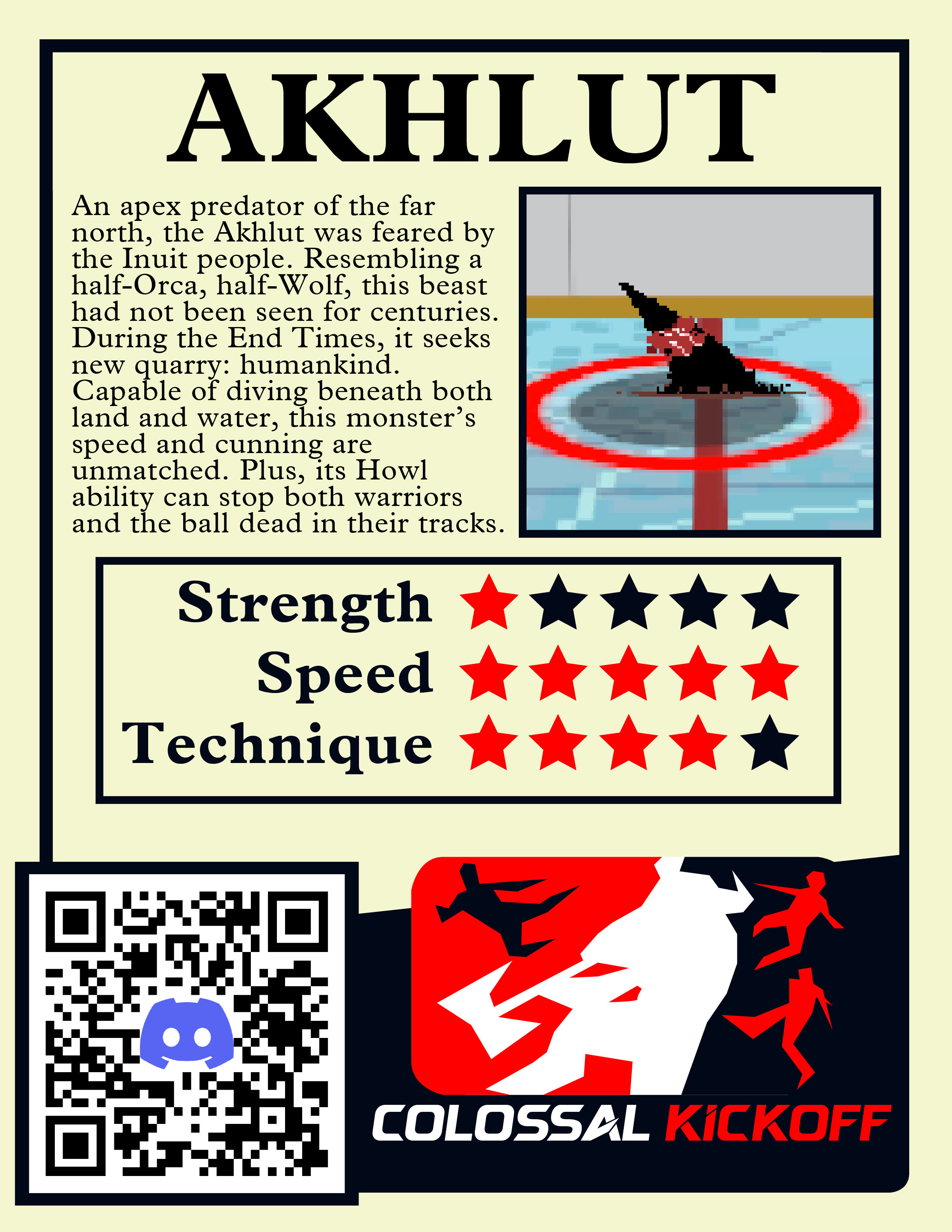 Akhlut Trading Card Back